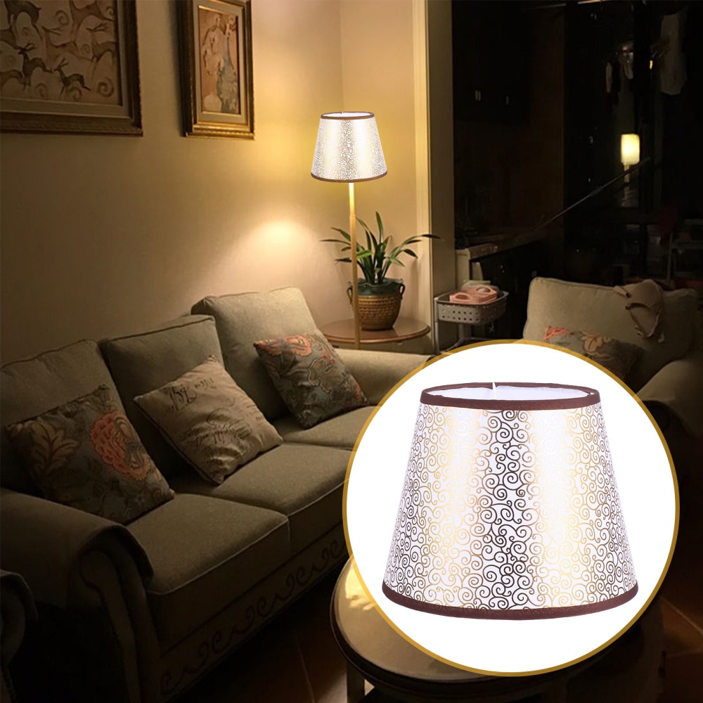 1pc Lamp Shade Cloth Lampshade Table Lamp Protective Cover Home Decoration