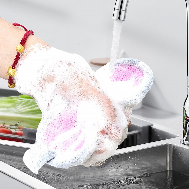Afwasspons Dubbelzijdige schoonmaaksponzen Huishoudelijke schuursponsjes Keuken Multifunctionele gerechten Potvlekken Scrubsponzen