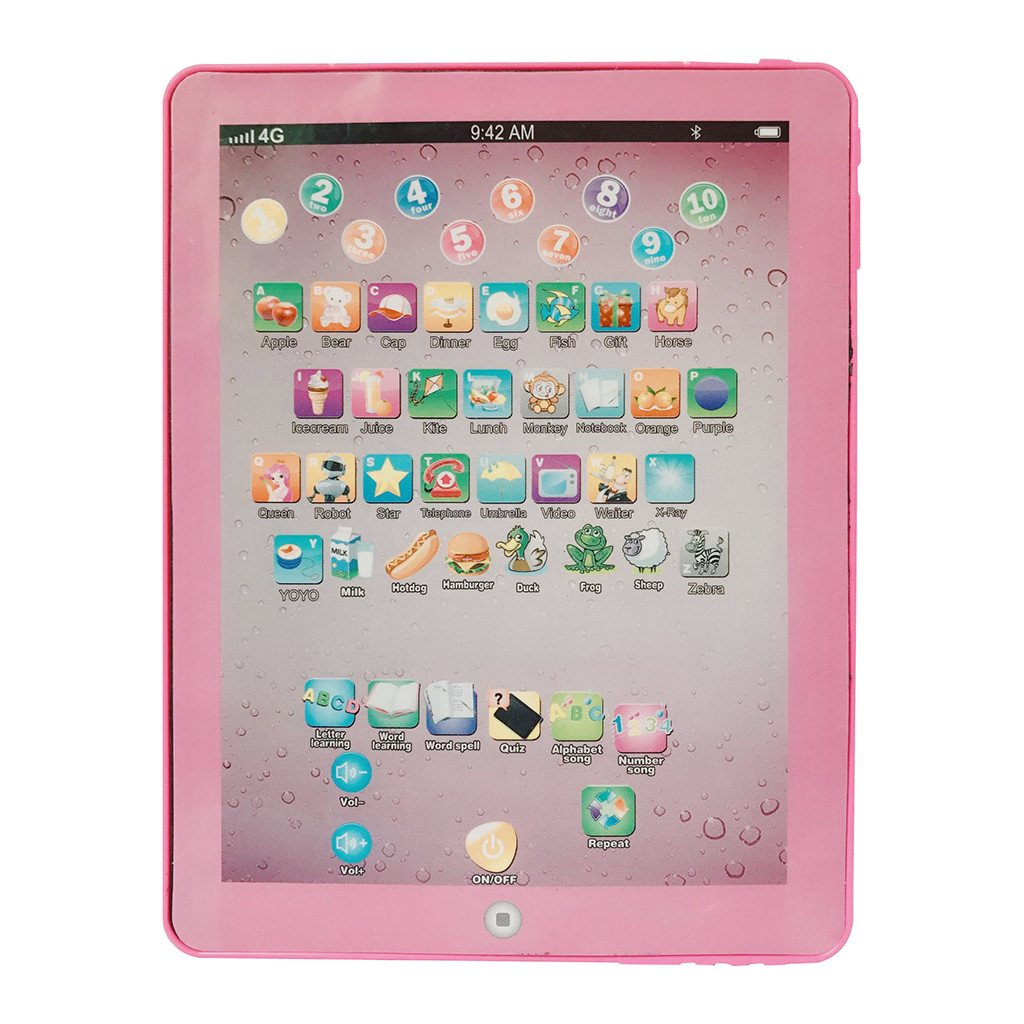 Barns surfplatta ipad läsmaskin barns språkstudie bord mini engelska barn touch ipad barn baby leksaker: D