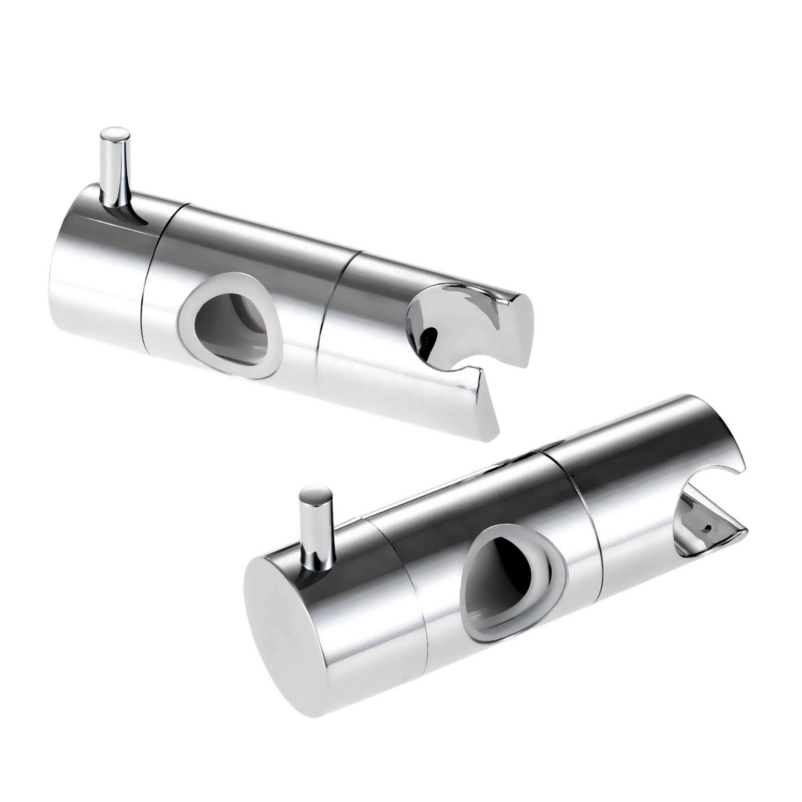 Hand Held Shower Head Holder For 22mm 25mm Tube Shower Rail Bracket Slider Bar Adjustable Sprayer Holder Shower Rod Replacement