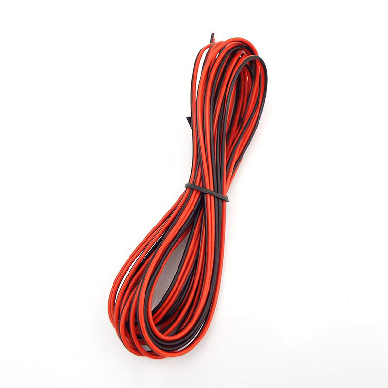 2pin 22awg DC power supply Extension Cable Connector Electric red black Wire Insulated PVC Line For 5050 3528 LED Strip light O1