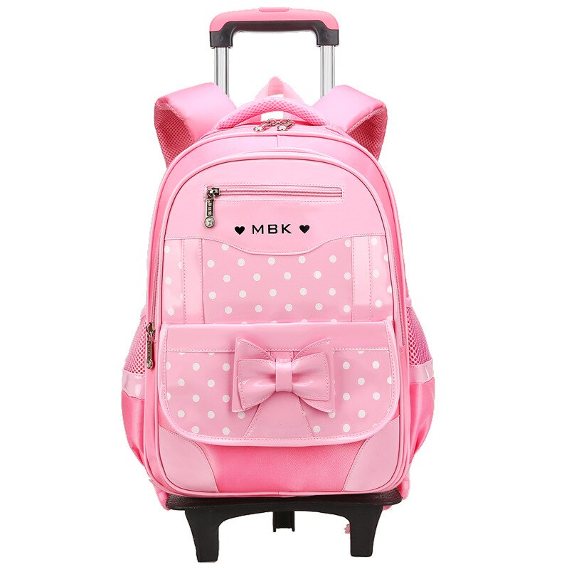 Kinderen Schooltassen Kinderen Reizen Rollende Bagage Tas Trolley School Rugzak Meisjes Rugzak Kind Boek Tas 3 Wielen Schooltas