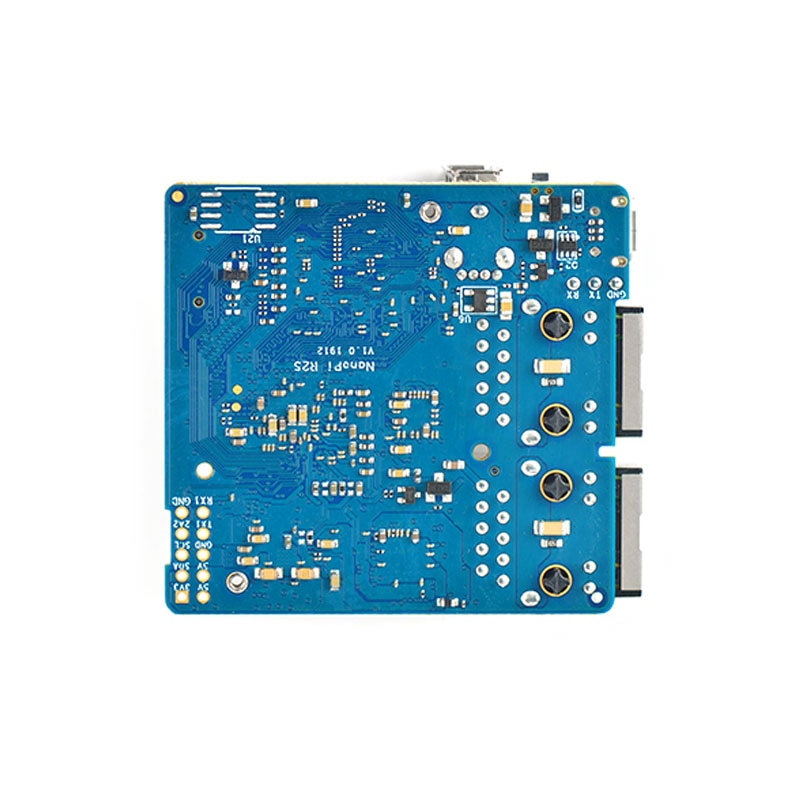 FriendlyARM NanoPi R2S GSM sistema RK3328 mini router gigabit dual Puerto 1GB de memoria de gran tamaño