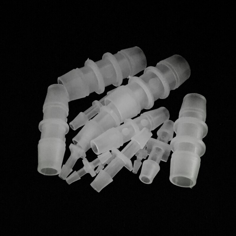 Raccordi per tubi flessibili per irrigazione da giardino con connettori diritti in plastica da 5 pz/pacco 1.6mm-15.8mm