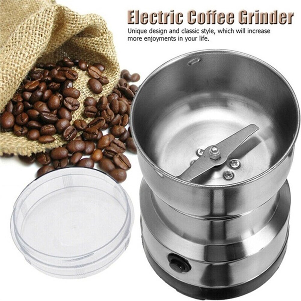 110/240v elektrisk kaffekværn bønne urter krydderi køkken slibemaskine mølle det er velegnet til formaling af de fleste slags bønner,