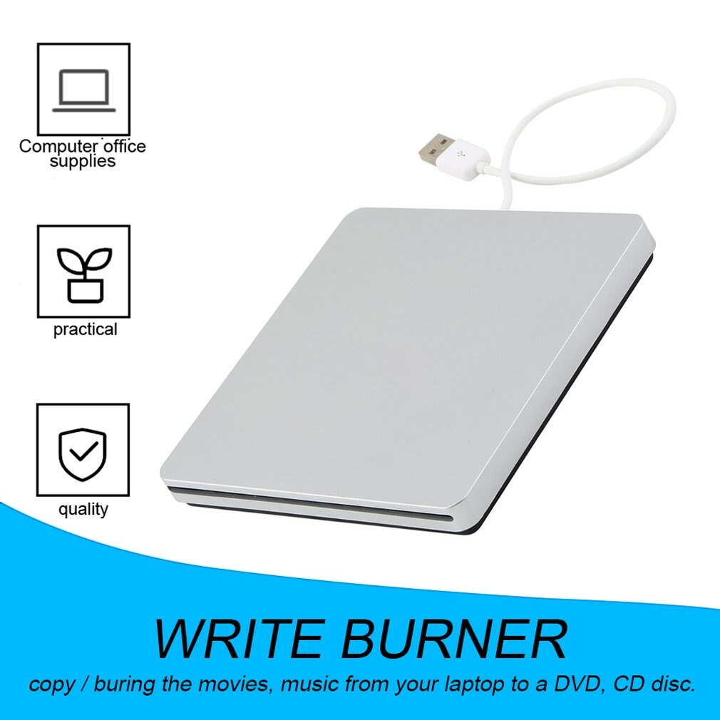Emplacement externe dans le graveur de DVD USB 2.0 DVD-RW pilote lecteur optique DVD lecteur de graveur Superdrive pour Apple MacBook Air jouant de la musique