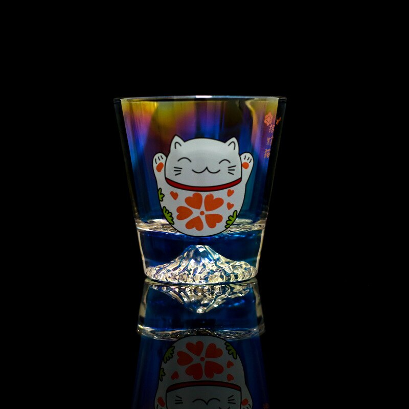 Zooobe 270ml fujiyama glas te vand vin krus kop whisky flaske bar restaurant tilbehør køkken dekoration: Kat 1