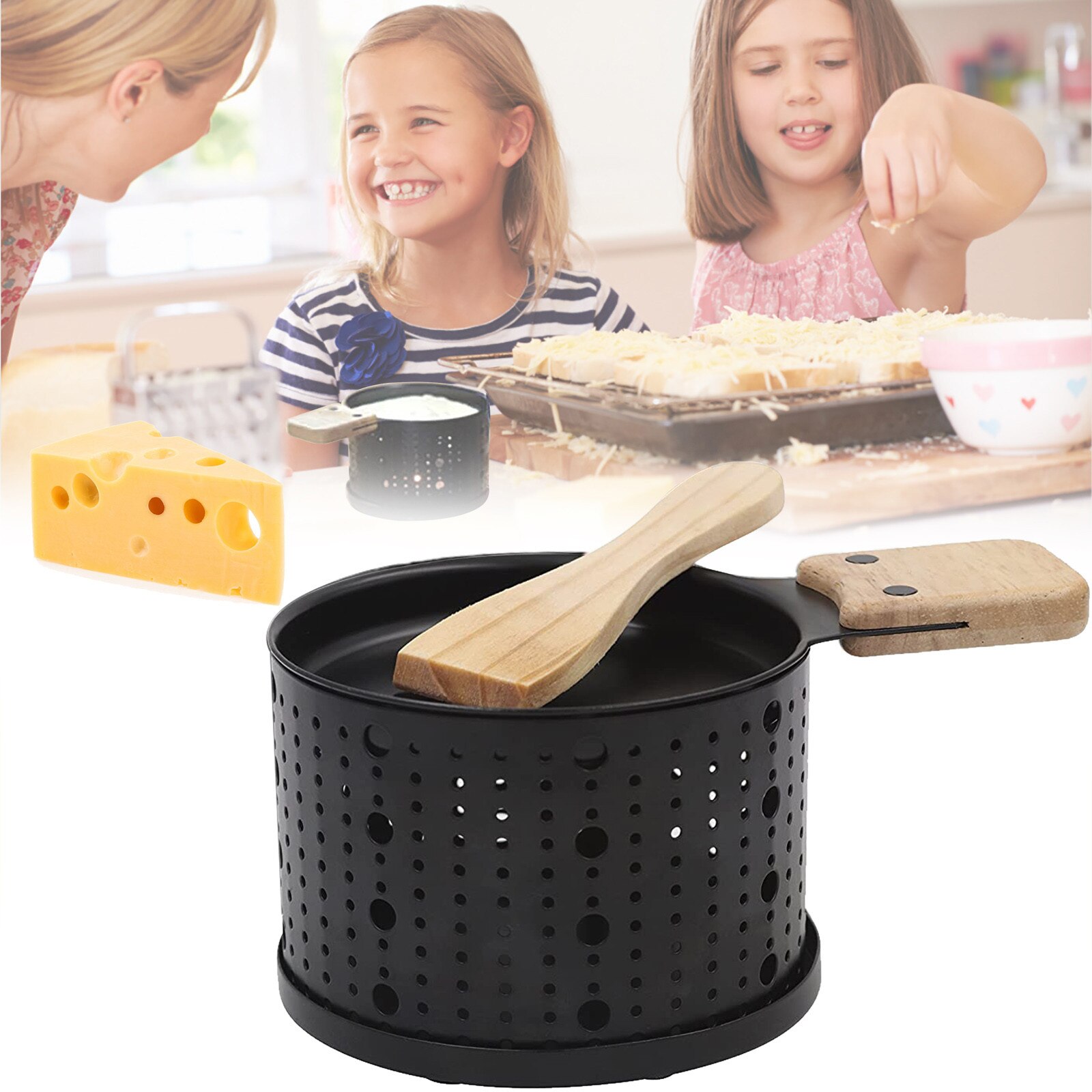 Fondue Pots Picnic Kitchen Supplies Candle Slow Oven Cheese Cheese Bread Grill Фондюшница Для Сыра