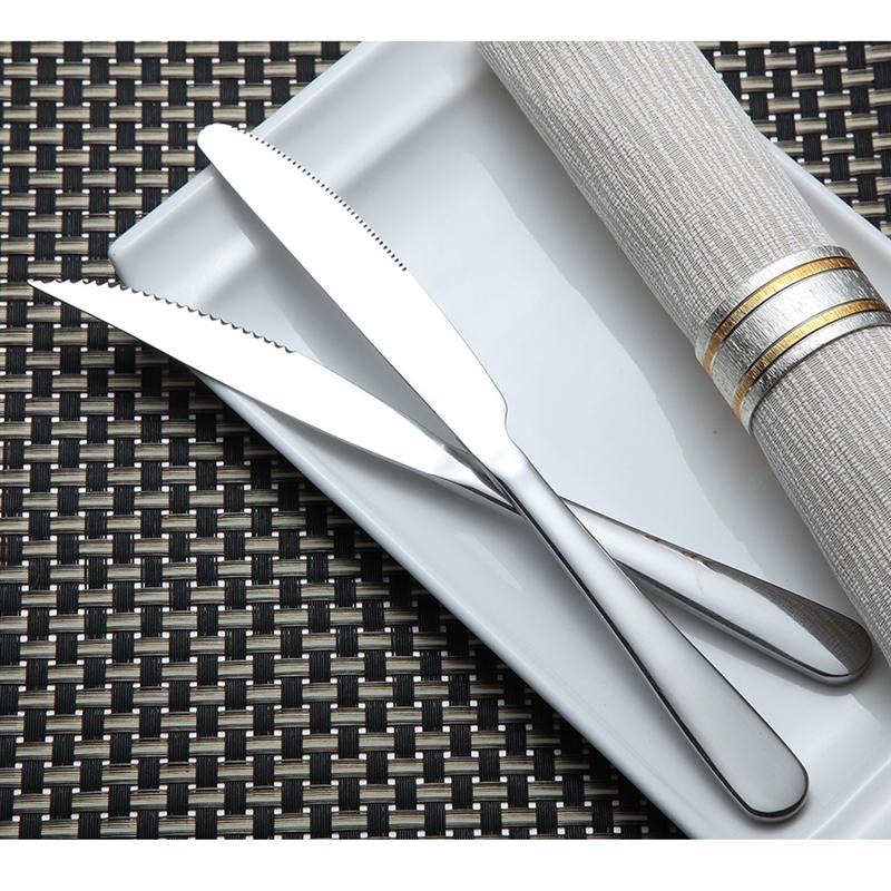 12pcs Stainless Steel Flatware Silverware Tableware Cutlery Steak and Dinner Knives Set