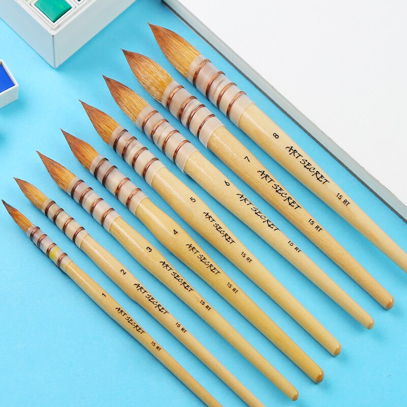 ART SECRET nylon brosse aquarelle peinture spécial stylo débutant adulte crochet ligne stylo étudiant art fournitures 2 commandes