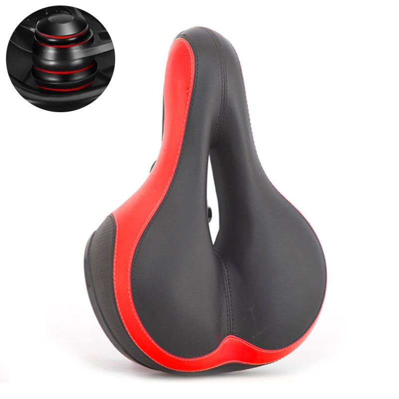 Sillín de bicicleta de GEL 3D para hombre y mujer, asiento grueso para bicicleta de montaña y carretera, hueco, transpirable, cómodo y suave