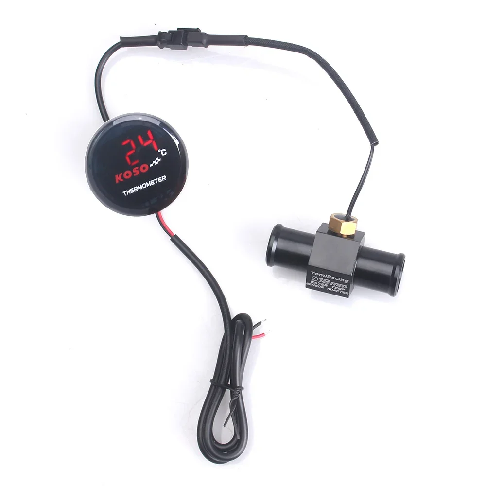Universal- Motorrad Thermometer Instrumente Wasser Temp Temperatur Digital Anzeige Meter Messgerät Sensor Adapter Für KOSO
