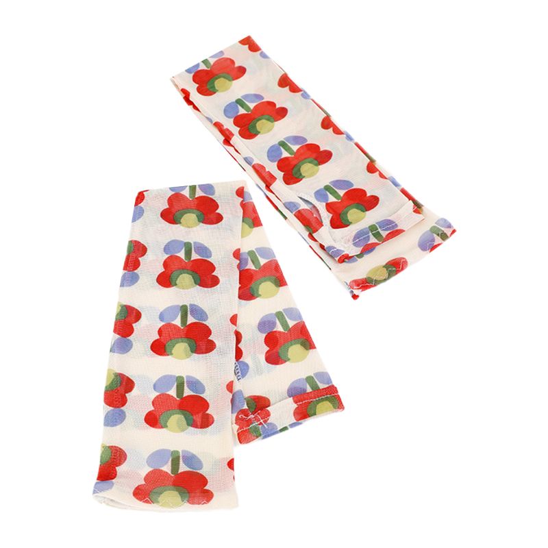Dames ijs zijde mesh vingerloze lange mouwen armwarmers cover geometrische strepen bloemen maan bedrukt uv-bescherming rijden half fi: 5