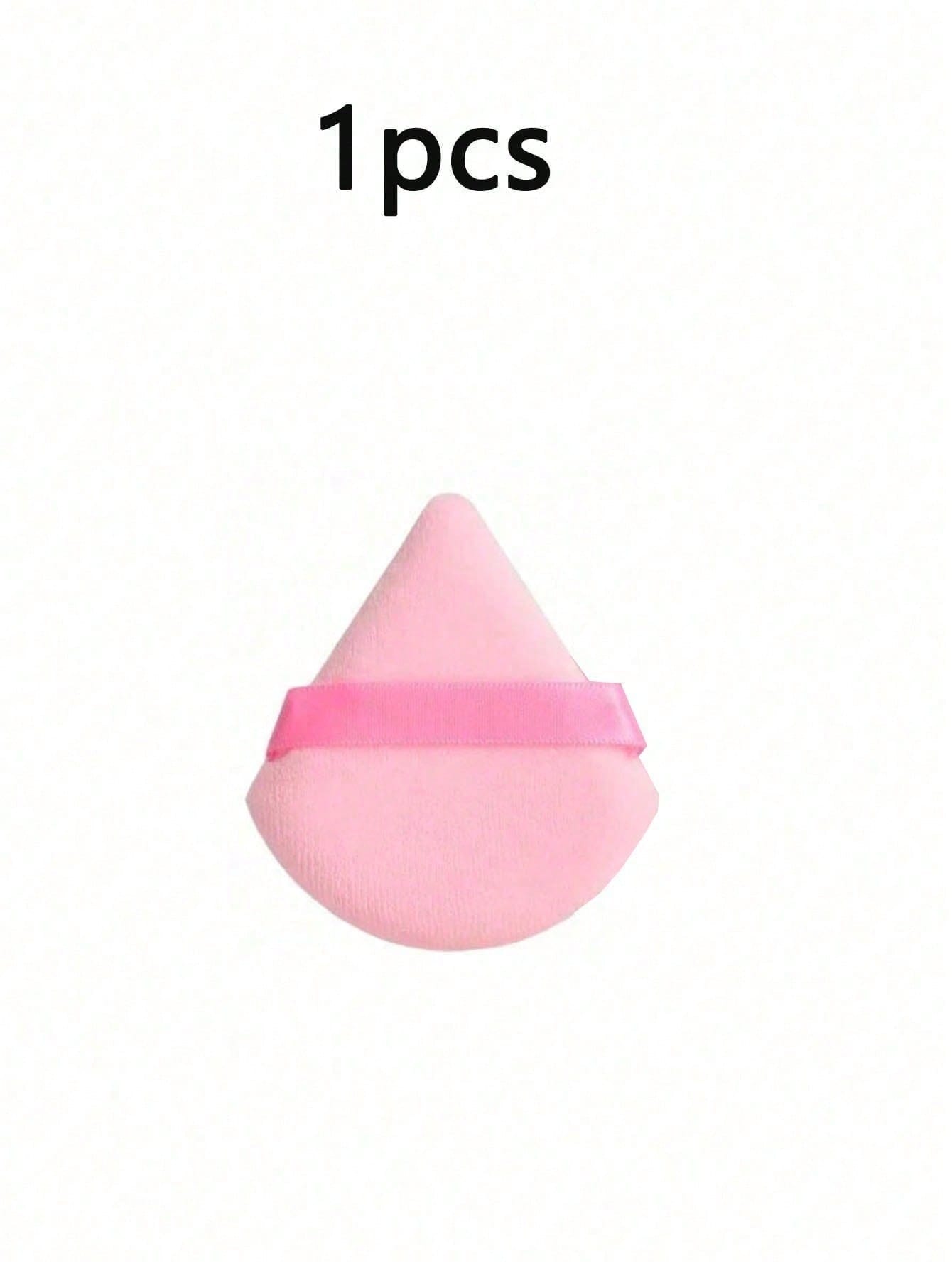 20/10/3/1pc driehoekige fluwelen make-up poederdons, gezichtspoederdons, herbruikbare make-up poederdons en oogmake-up poederdons: Roze