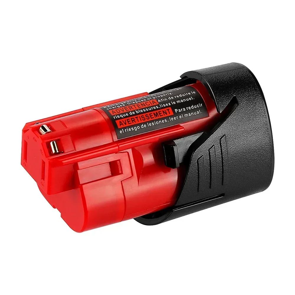 2025 para batería Milwaukee 12V M12 3Ah Compatible con batería de herramientas Milwaukee M12 XC 48-11-2410 48-11-2420 48-11-2411