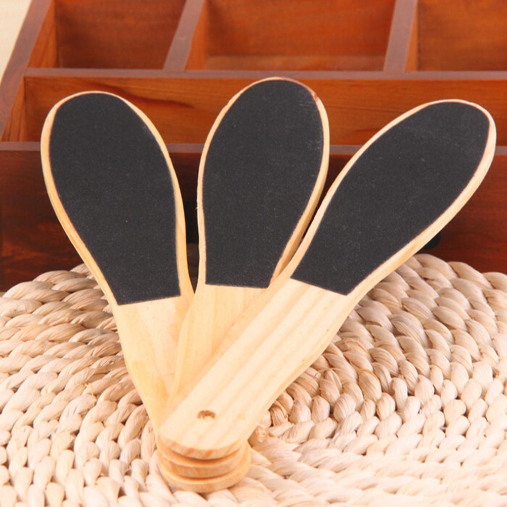 1 st. voetvijl/rasp houten pedicure rasp om harde, grove, droge, taaie huid glad te maken dubbelzijdige voet een pedicure-instrument voor voeten