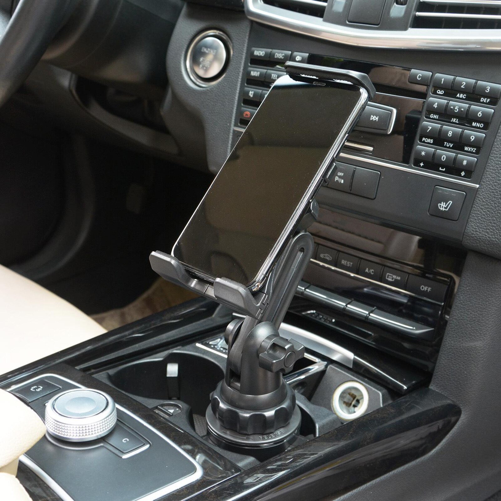 Auto Bekerhouder Mount, verstelbare Smart Telefoon Cradle Voor Iphone 11 R Xs Max X 8 Plus 7 Se Samsung Note 10 + 9