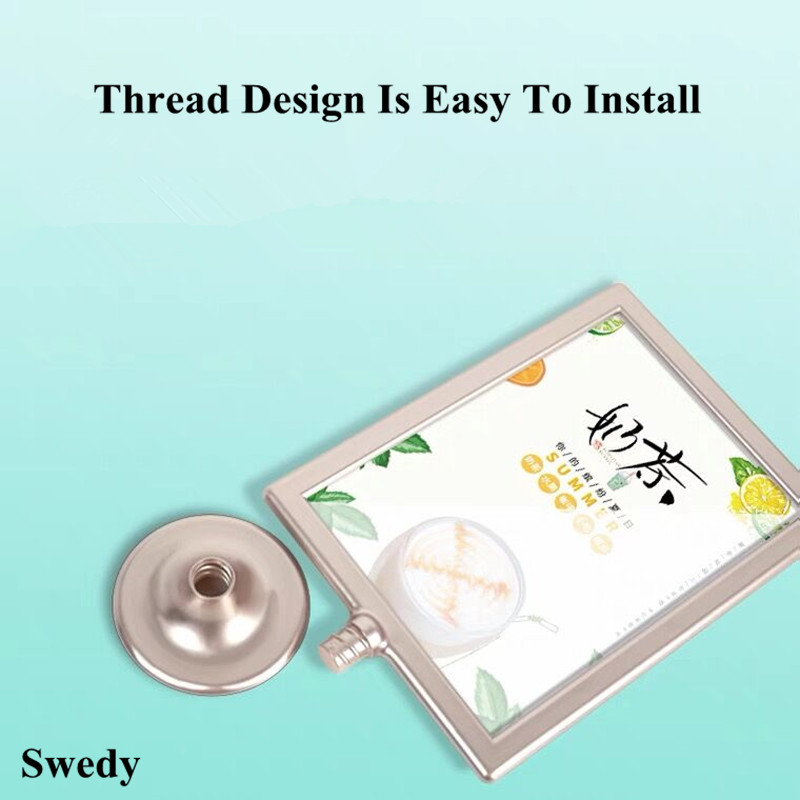 A5 Restaurant Acrylic Menu Paper Card Holders Display Stand Plastic Paper Holder Frame Advertising Poster Frame