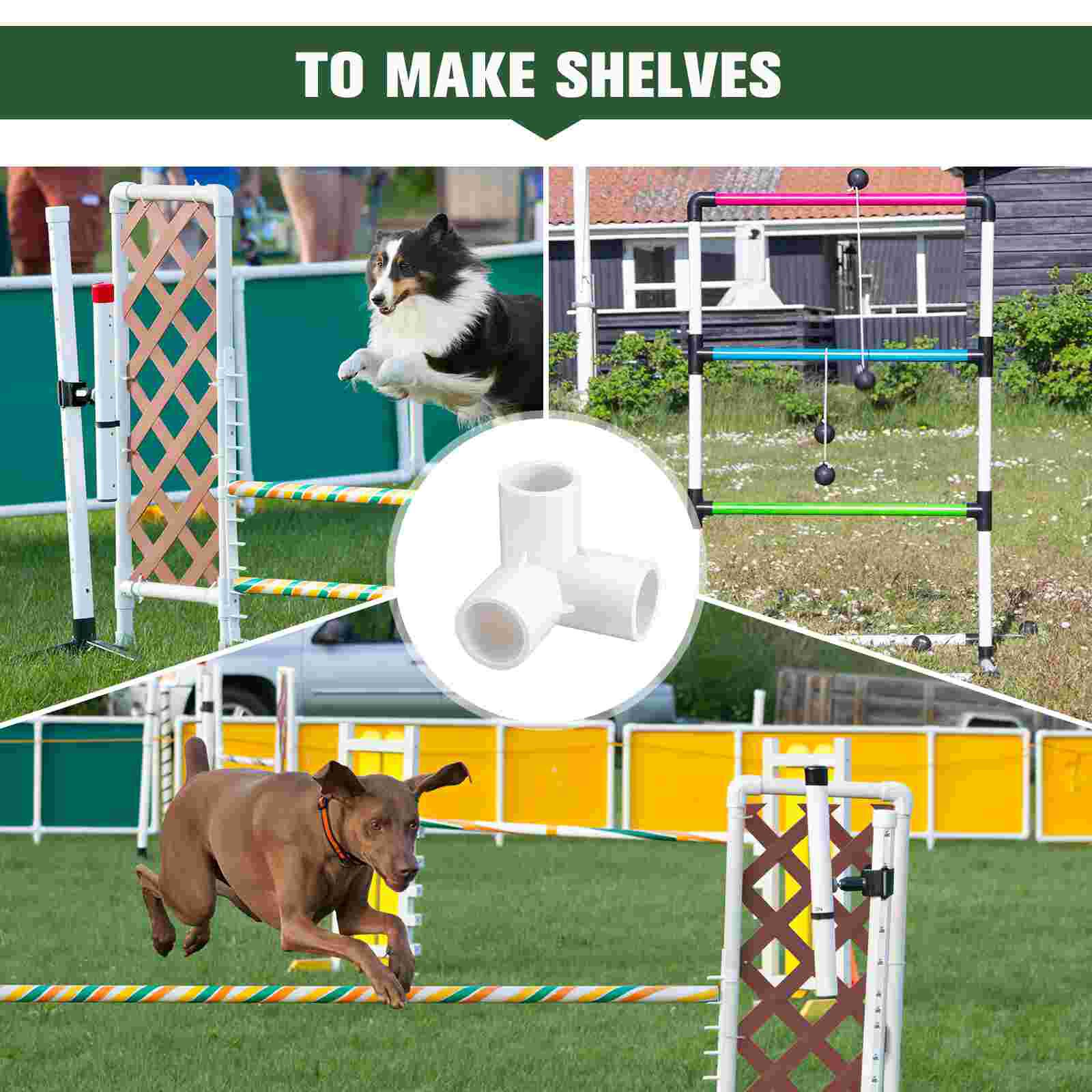 8Pcs PVC Pipe Connector 3-Way Elbow Fittings for PVC Furniture Pipe Fittings Greenhouse Frame Tent Connection