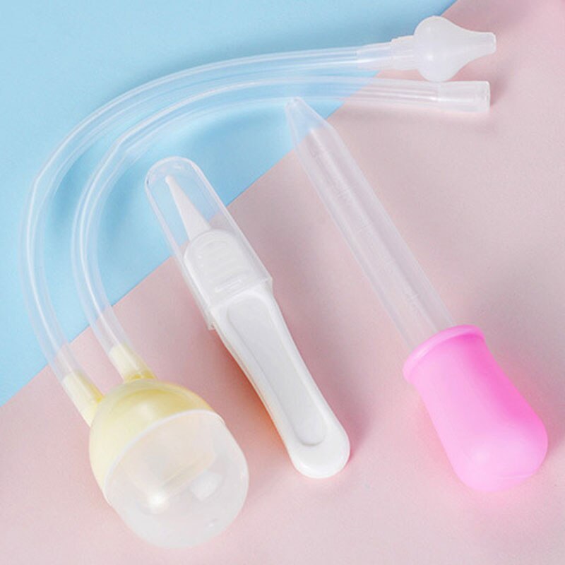 3 pieces/set of neonatal safety nose cleaner, children&#39;s vacuum nasal aspirator, baby kit, dropper accessories, baby care