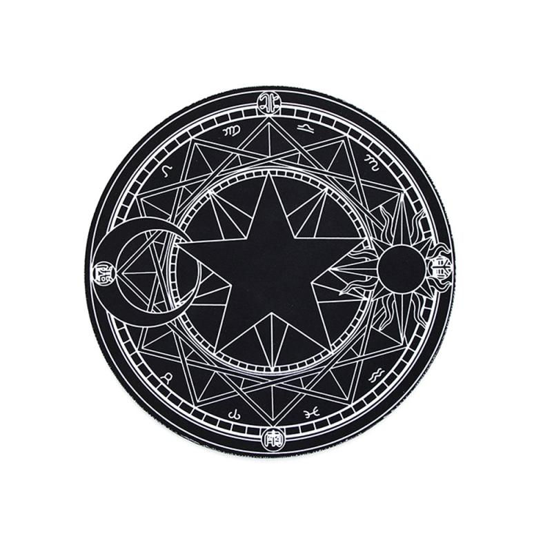 Comfortabele Ronde Muismat Planeet Serie Mat Desktop Non-Slip Rubber Pad Pc Muismat Ronde Gamer Gaming mat Voor Pc Laptop: 09