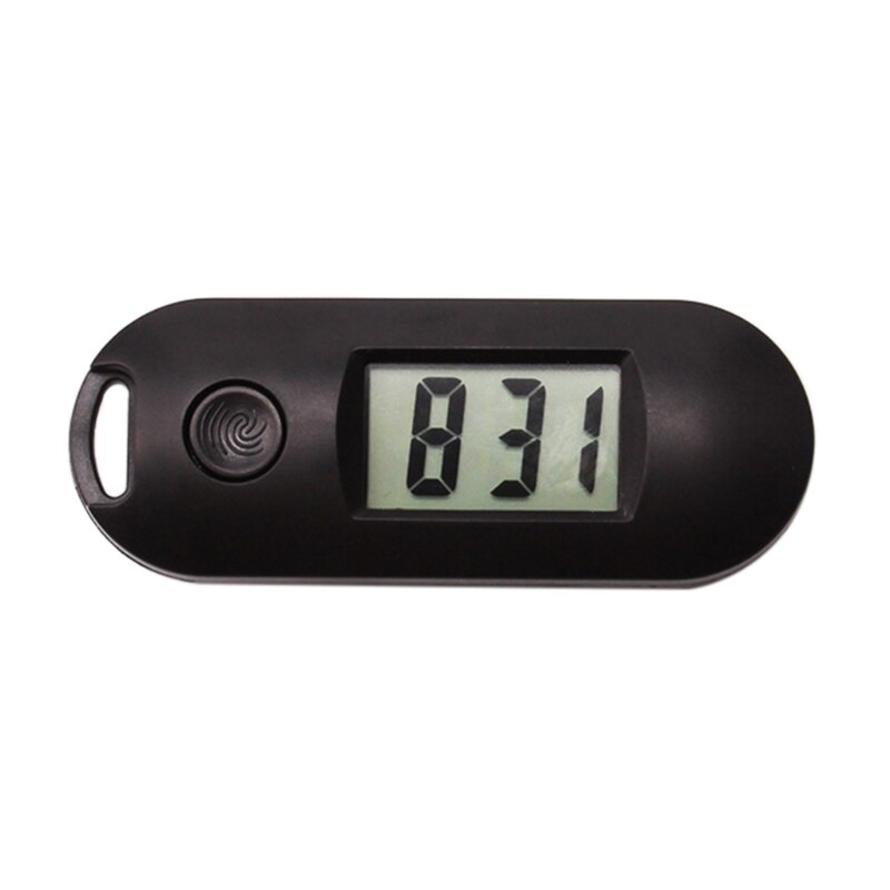 Portable Silent Digital Electronic Clock for Student Exam Study Library Mini Pocket Watch Green Backlight LCD Display M09 21: Black