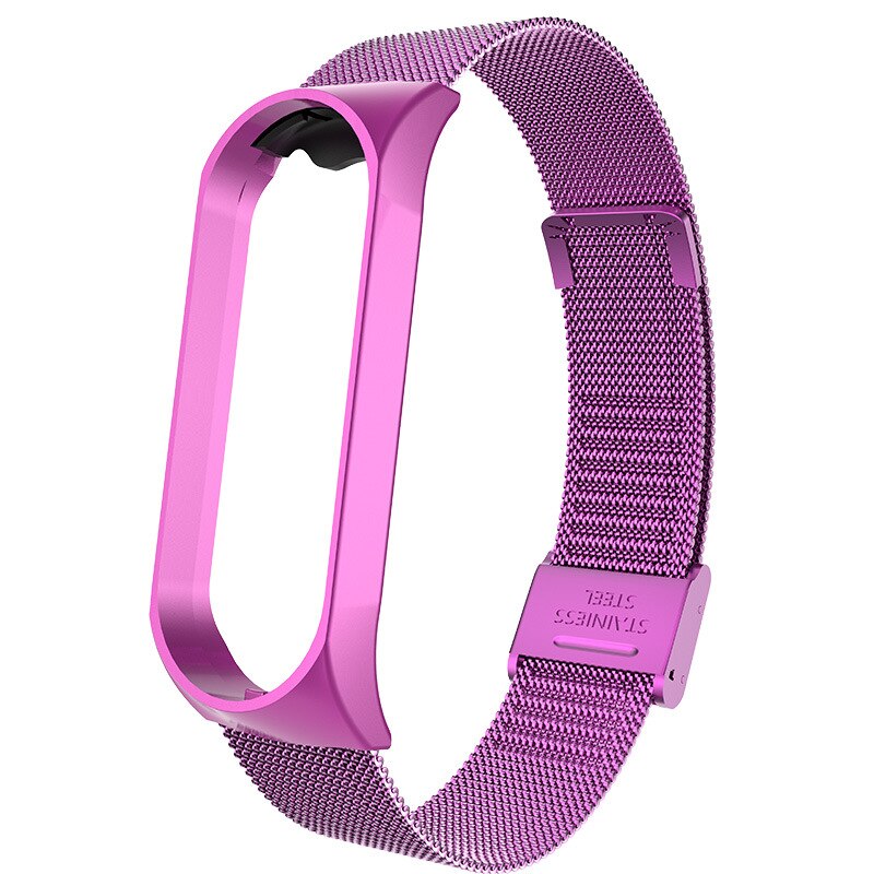 Strap For Xiaomi Mi Band 7 3 4 5 6 Wrist Metal Bracelet Screwless Stainless Steel MIband for Mi Band 7 6 4 3 5 Strap Wristbands: 20 / Yellow
