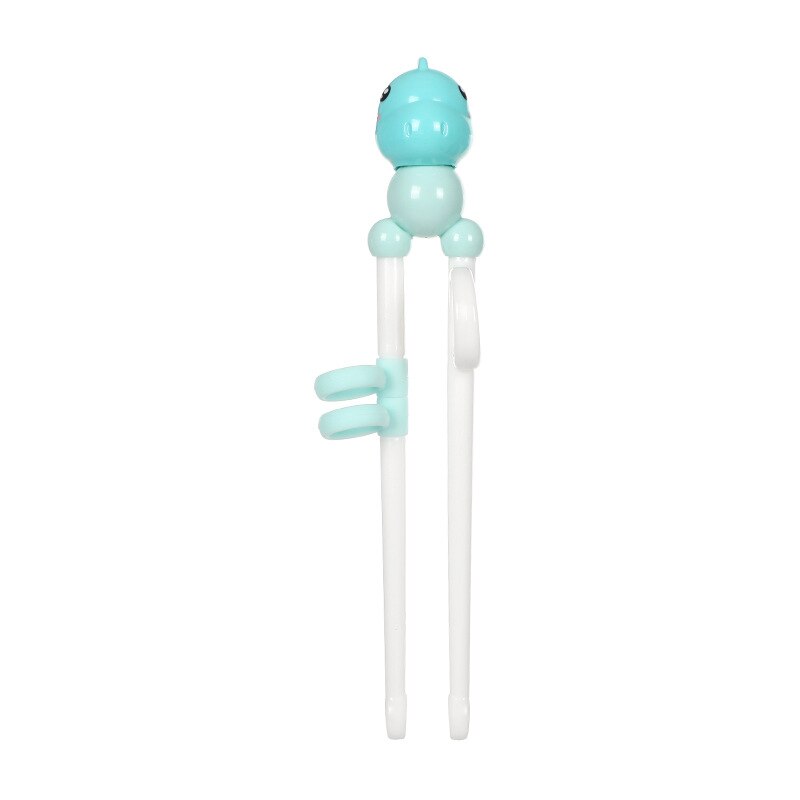 Leuke Baby Leren Eetstokjes Cartoon Dier Beginner Chopstick Servies Siliconen Abs Eetstokjes Kinderen Eten Training Helper: E