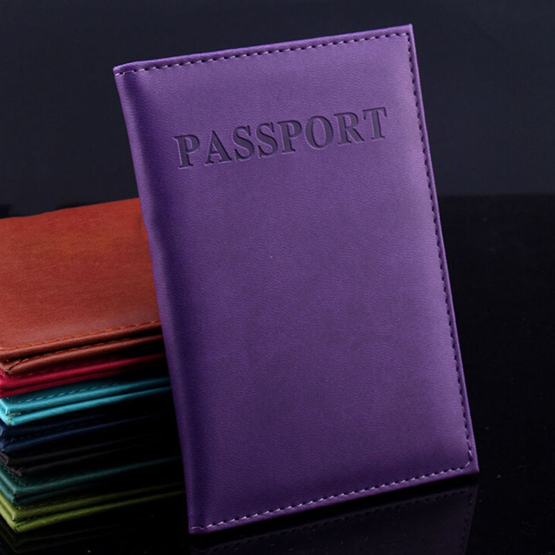 cuir artificiel porte-passeport Couple modèles femmes voyage passeport couverture unisexe porte-cartes homme 1 pièces