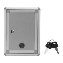 Aluminum Alloy Suggestion Box Wall Mounted Mailbox Letter Holder Outdoor Security Lockable Post Box Home Garden Decor With Lock