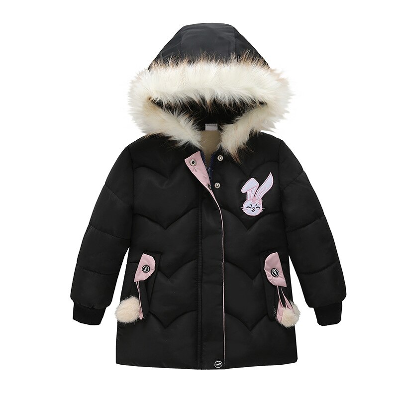 Menoea enfants manteau d'extérieur pour enfants vestes à capuche pour filles hiver vêtements rembourrés de coton enfant en bas âge filles vêtements chauds