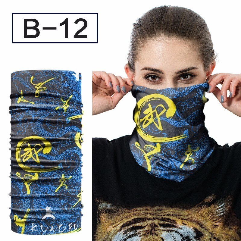 Solid Bandana Multifunctionele Magic Bicyle Hoofdband Sjaal Zachte Gezichtsmasker Naadloze Tubular Unisex Sjaals Hals Gait: B-12