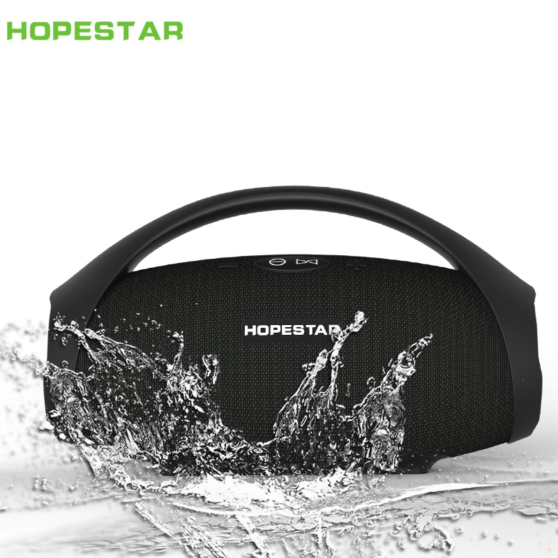 HOPESTAR-H32 Portable bluetooth speaker wireless outdoor waterproof IPX6 mini speakers big power 10W Column boombox music FM TF