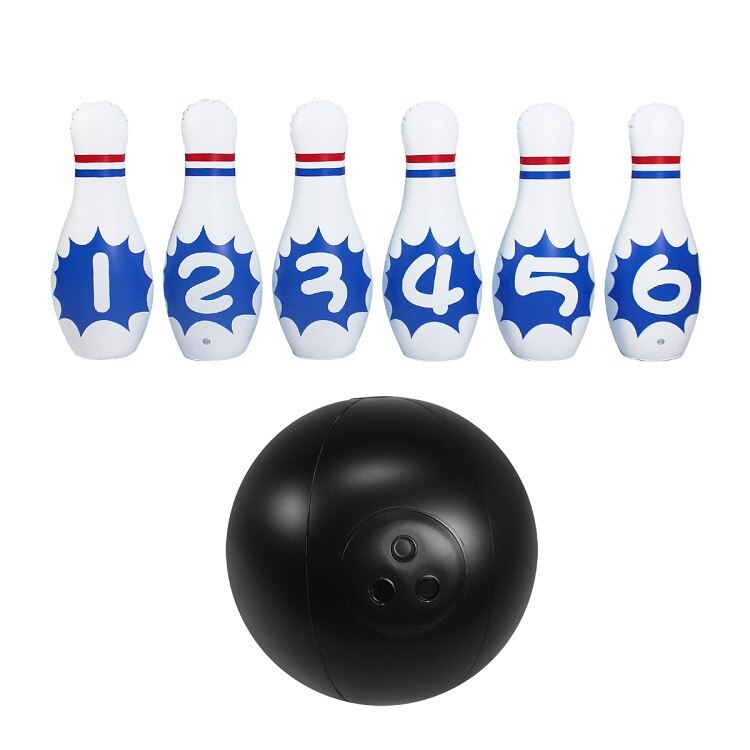 Kids Bowling Set Opblaasbare Outdoor Speelgoed Hilarische Fun Jumbo Opblaasbare Bowling Pins Voor Peuter Gazon Spelen Sport Games: letter