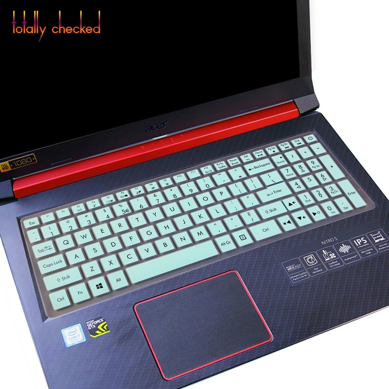 For 15.6" Acer Nitro 5 An515-52 An515 An5 Vx 15 Vx5-591G V 17 Gaming Vn7-793G 17.3 Keyboard Protective Cover Skin Protector: whiteblue