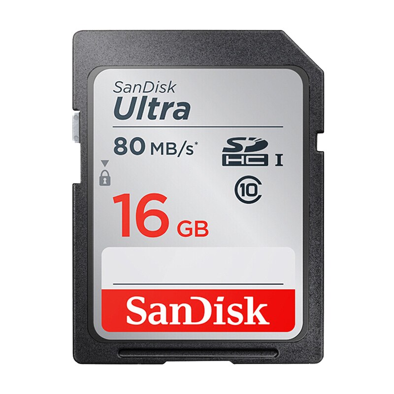Original sandisk extreme pro/ultra 64gb sd-kort minneskort 32gb flash-kort 128gb 16 gb klass 10 u3 för 1080p 3d full hd-kamera: Sdunc 80mb 16gb