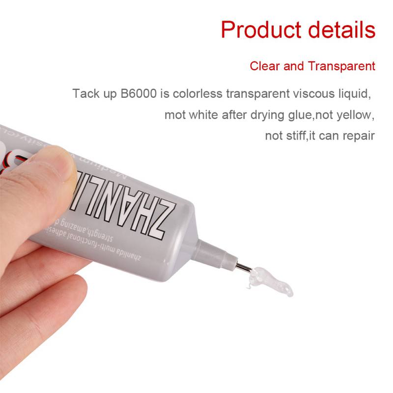 4 sztuk 15ml płynny klej B-6000 guma drewno metaliczny papier B6000 Super przejrzysta klej z żywicy epoksydowej biżuteria silne tkaniny z tworzywa sztucznego szkoły