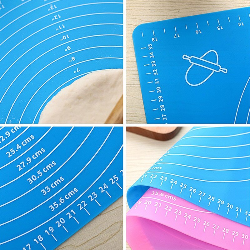 Kitchen Accessories Tools Silicone Baking Mats Sheet Pizza Dough Non-Stick Maker Holder Pastry Cooking Utensils Kitchen Gadgets