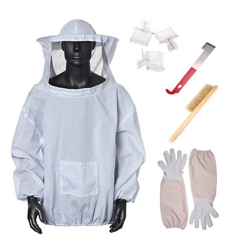 Beekeeping suit 5cps bee suit glove scraper beekeeping suit anti-bee suit protective suit bee gear bee keeping suit