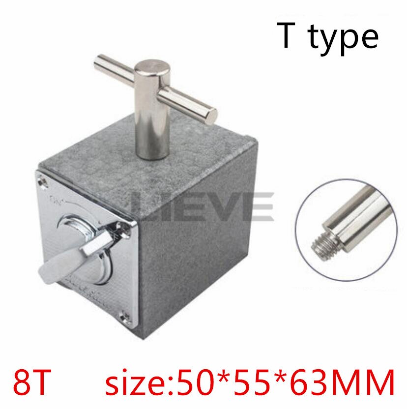Metalafbryder magnetisk bordbase 6t 8t 10t 12t v magnetisk base urskiveindikator stativ basismagnet sæde bordtrådskæring: 2