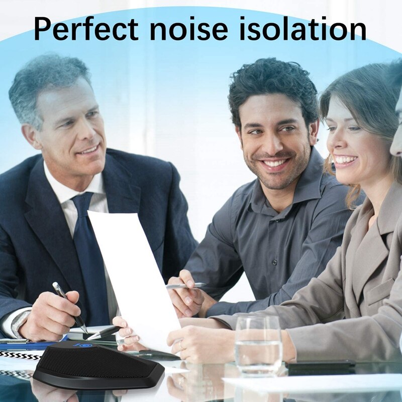 USB Conference Omnidirectional Microphone Contact Control Desktop Microphone for Computer Studio Microphone Laptop Mic