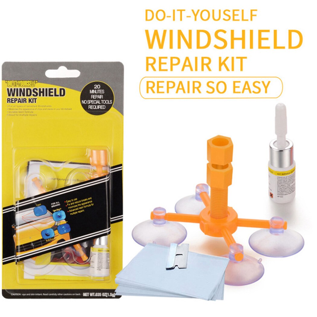 Tool Voorruit Reparatie Kit Auto Glas Bullseye Chip Voorruit Set