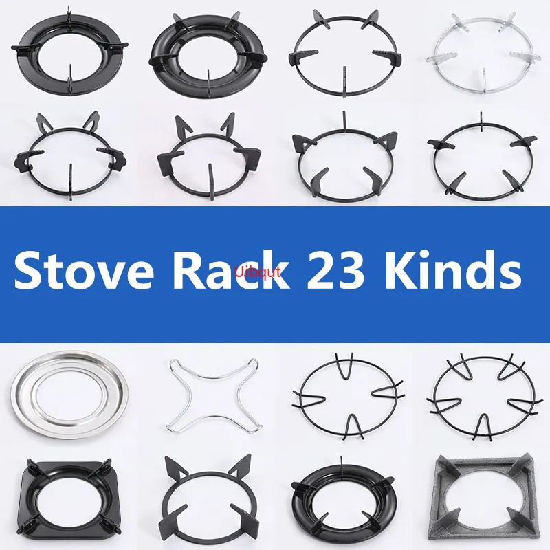 Soporte de hierro fundido para ollas y sartenes, estante para quemador, estufa de Gas, herramientas de cocina, accesorios de utensilios de cocina, protector de estufa