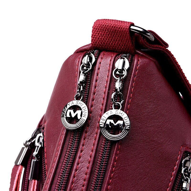 Multi-poche femme sacs à bandoulière concepteur de bonne en cuir femmes bandoulière sac de messager quotidien Portable dames sac à main