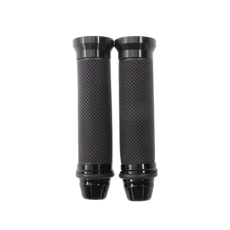 1-Pair Anti-Slip Motorcycle Handle Grips Rubber Bicycle Mountain Bike Comfortable Handlebar Replacement: Khaki