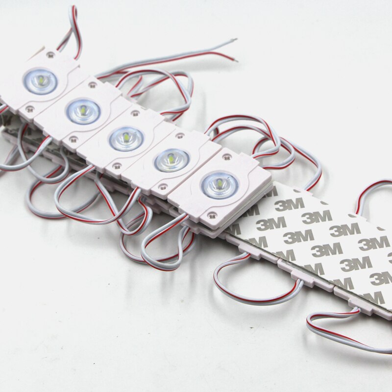 LED Module licht 3030 Ulter helderheid 2 W 12 V COB licht Reclame lamp Waterdicht Led Teken Backlights Wit strip licht 10 stks