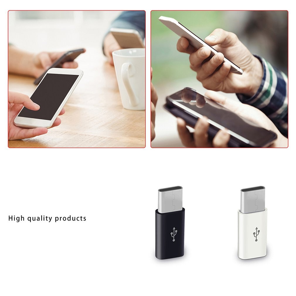 Abs Shell Type-C To Android Micro Interface Adapter Type-C Female To V8 Male Type-C Adapter Fast Charging