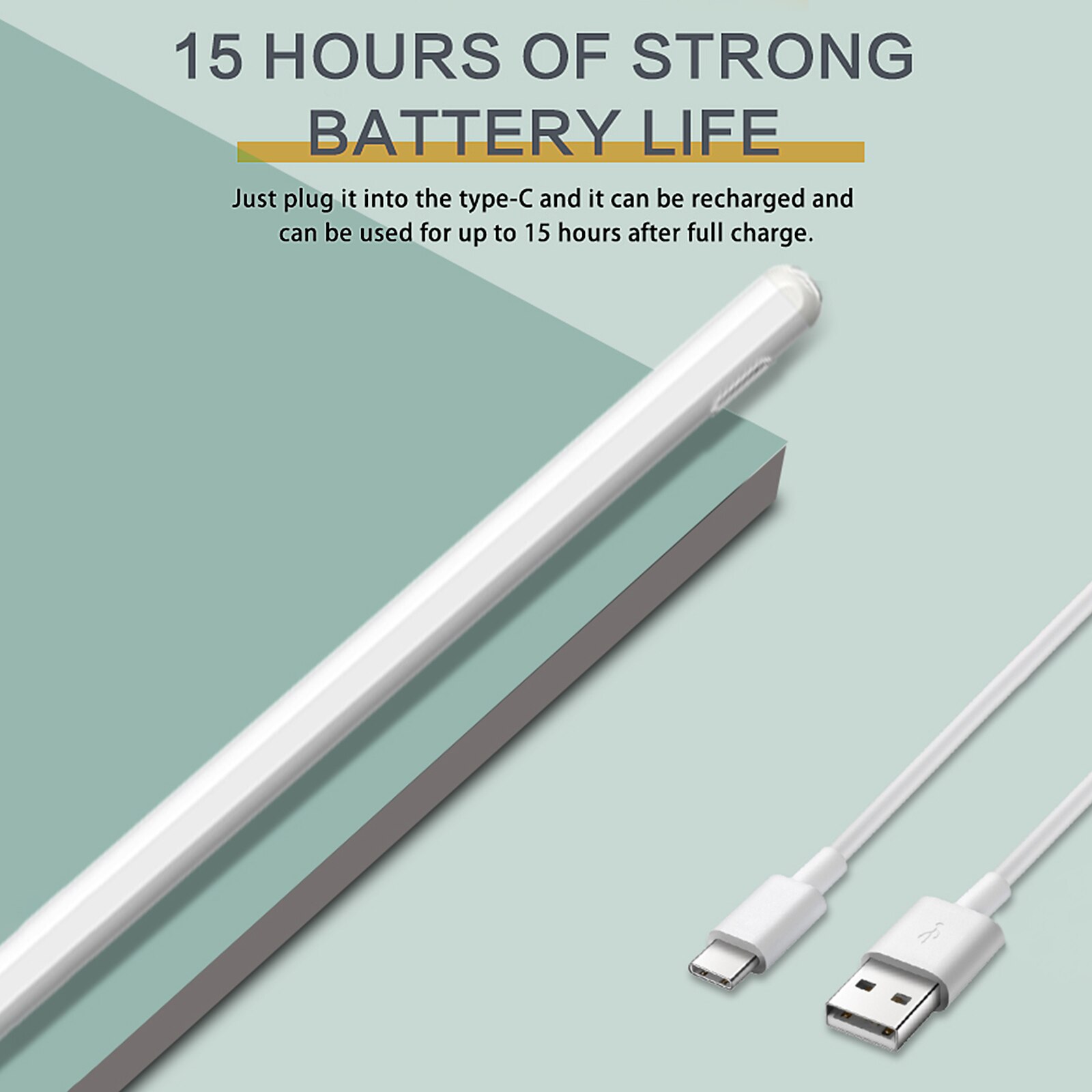 JT11 Stylus Pen Active Capacitive Pencil for IOS/Android/Windows Mobile Touch Screen Device Stylus Pen Built-in Battery