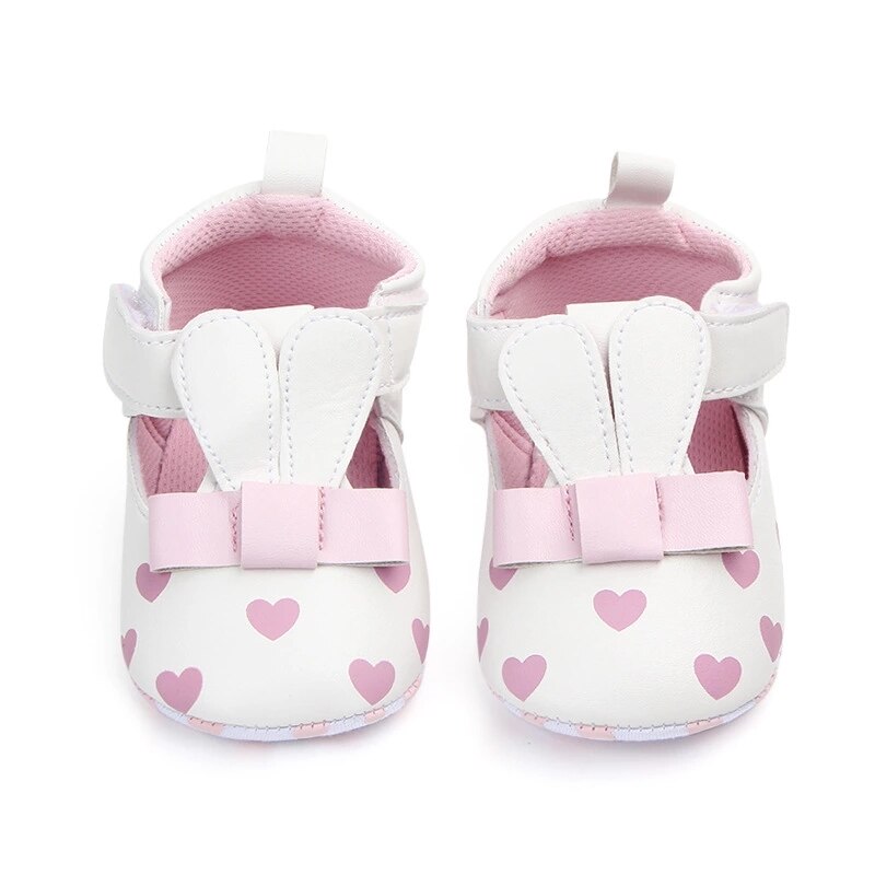 Kanin øre baby sko bløde solebaby piger første rullator dejlige sko casualbaby pige sko: A1-0.044 / 13-18 måneder
