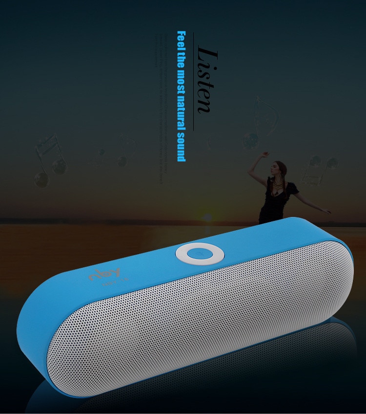 Mini Bluetooth Speaker Portable Wireless Speaker Sound System 3D Stereo Music Surround Support TF AUX USB NBY18 for Smartphones